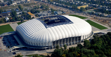 Stadion Miejski przy ul. Bułgarskiej oddano do użytku po modernizacji w 2010 r., fot. fotoportal.poznan.pl.