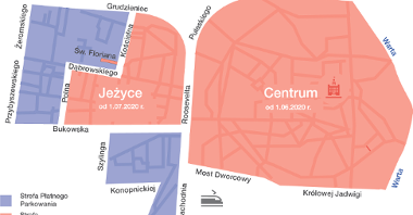 Mapa Strefy Płatnego Parkowania w Poznaniau