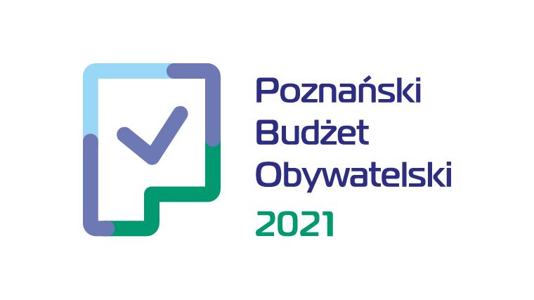 Na ilustracji znajduje się logo Poznańskiego Budżetu Obywatelskiego 2021 - grafika artykułu