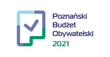 Ilustracja przedstawia logo Poznańskiego Budżetu Obywatelskiego 2021