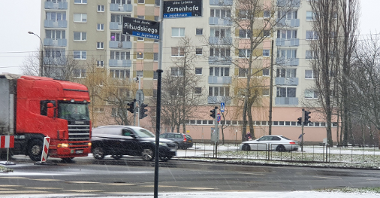 Skrzyżowanie ulica Zamenhofa i Piłsudskiego
