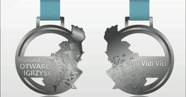 Grafika przedstawia medale, jakie można otrzymać na mecie biegu.