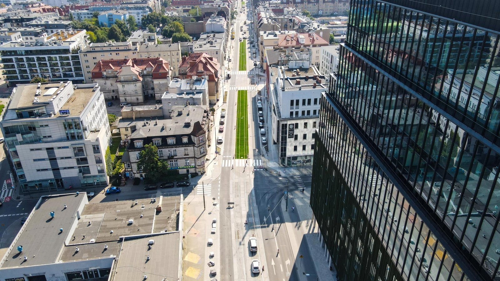 Ul. Wierzbięcice z lotu ptaka - grafika artykułu