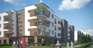 Galeria zdjęć przedstawia wizualizacje nowego osiedla mieszkaniowego na Strzeszynie.