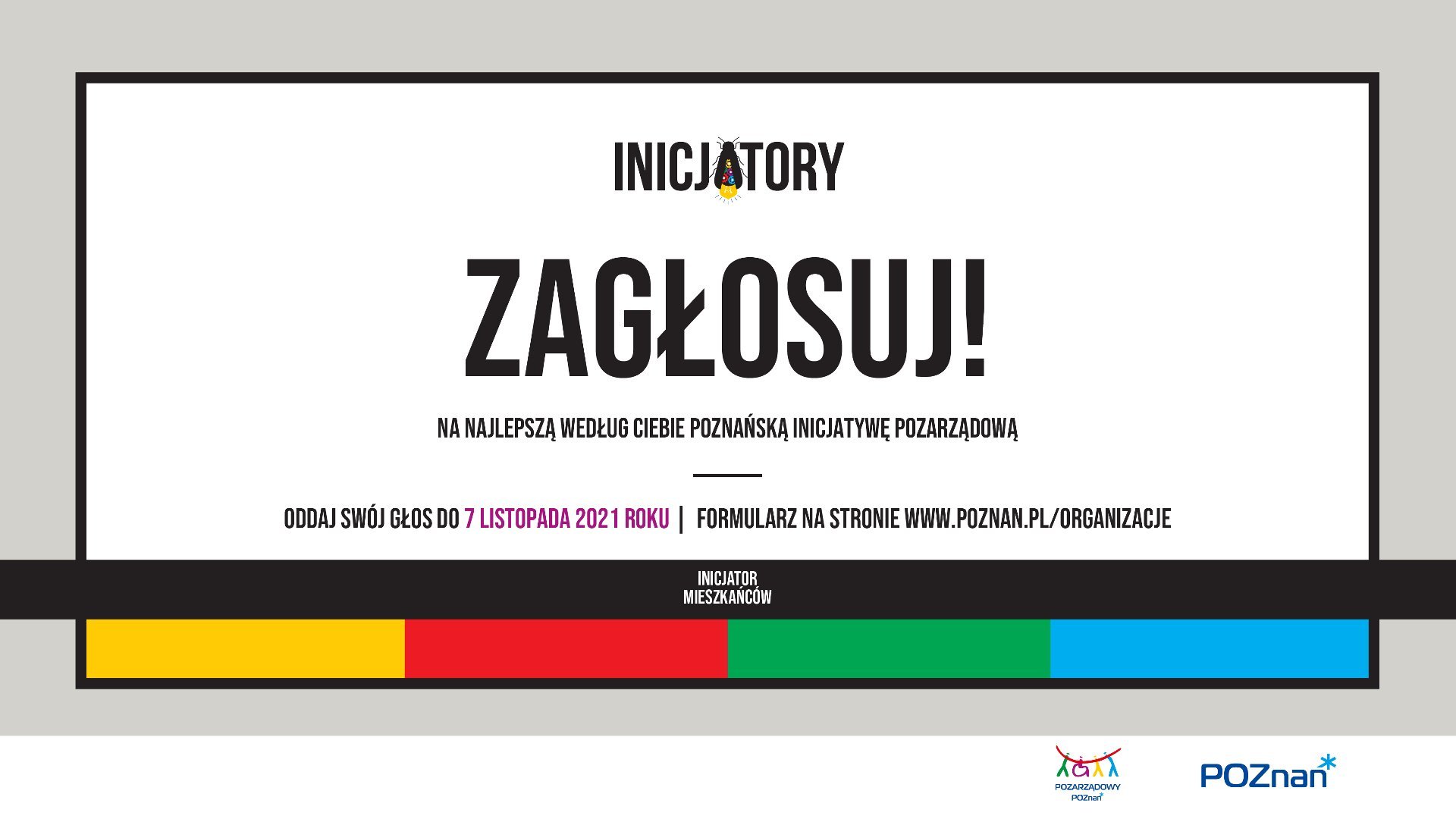 Galeria zdjęć przedstawia grafiki promujące konkurs Inicjatory 2020. - grafika artykułu