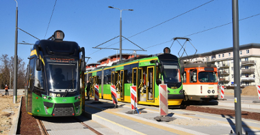 Galeria zdjęć z testów na trasie tramwajowej na Naramowice