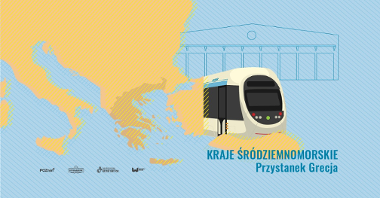 Plakat: na grafice mapa południa Europy, tramwaj i najważniejsze informacje o wydarzeniu