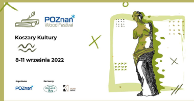 Plakat promujący drugą edycję Poznań Wood Festival.