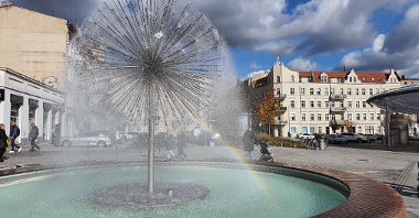 Na zdjęciu fontanna na rynku Łazarskim