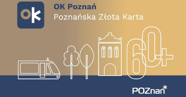 Grafika przedstawiająca OK Poznań - Poznańską Złotą Kartę