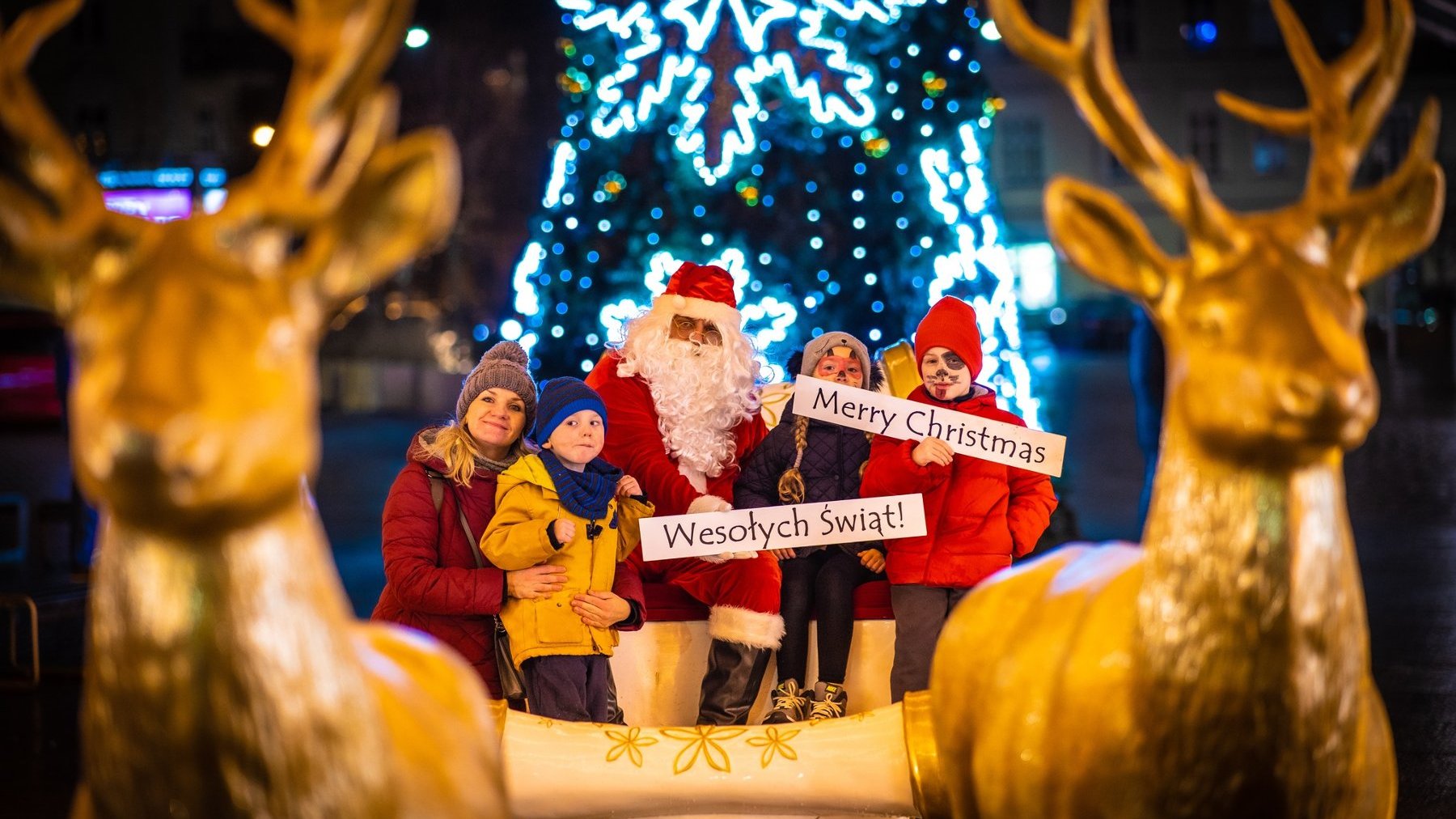 Święty Mikołaj na rynku Łazarskim w zeszłym roku - grafika artykułu