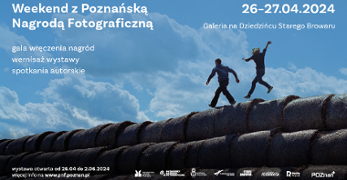 Galeria zdjęć przedsawia plakat Weekendu z Poznańską Nagrodą Fotograficzną z najważniejszymi informacjami dotyczącymi wydarzenia.