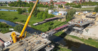 Galeria zdjęć z prac przy budowie Mostów Berdychowskich