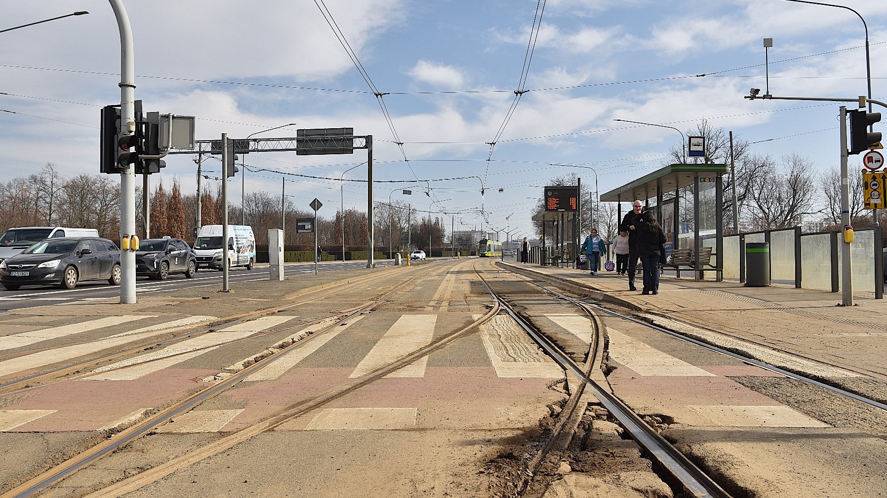 Zniszczone torowisko na węźle AWF