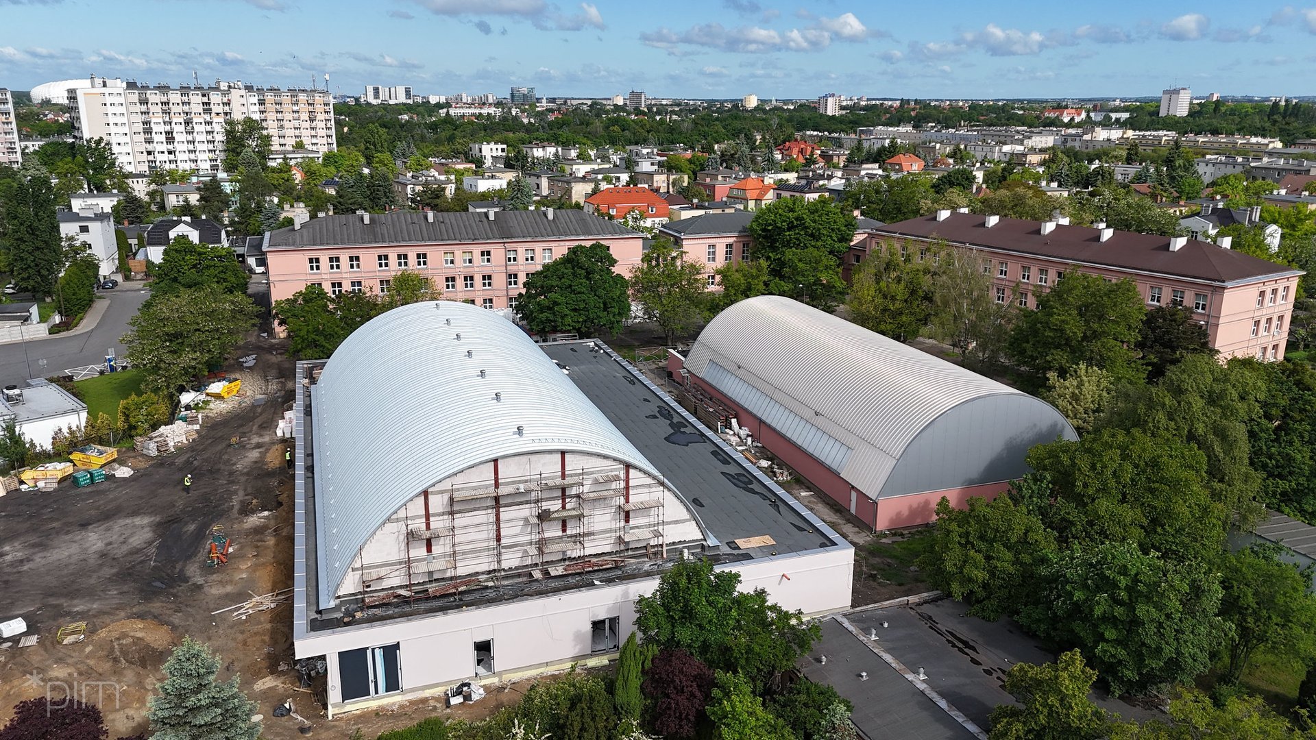 Galeria zdjęć z budowanej na Łazarzu hali sportowej