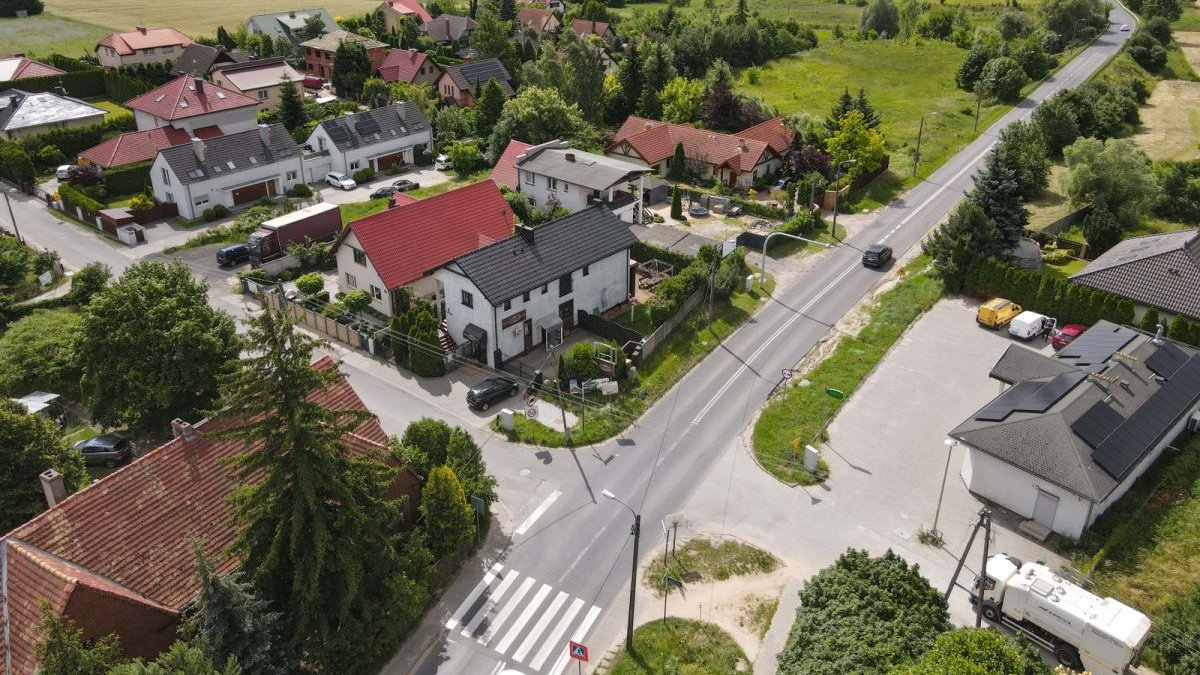 Skrzyżowanie ulic Lubczykowej, Naramowickiej, Łopianowej i Radojewo