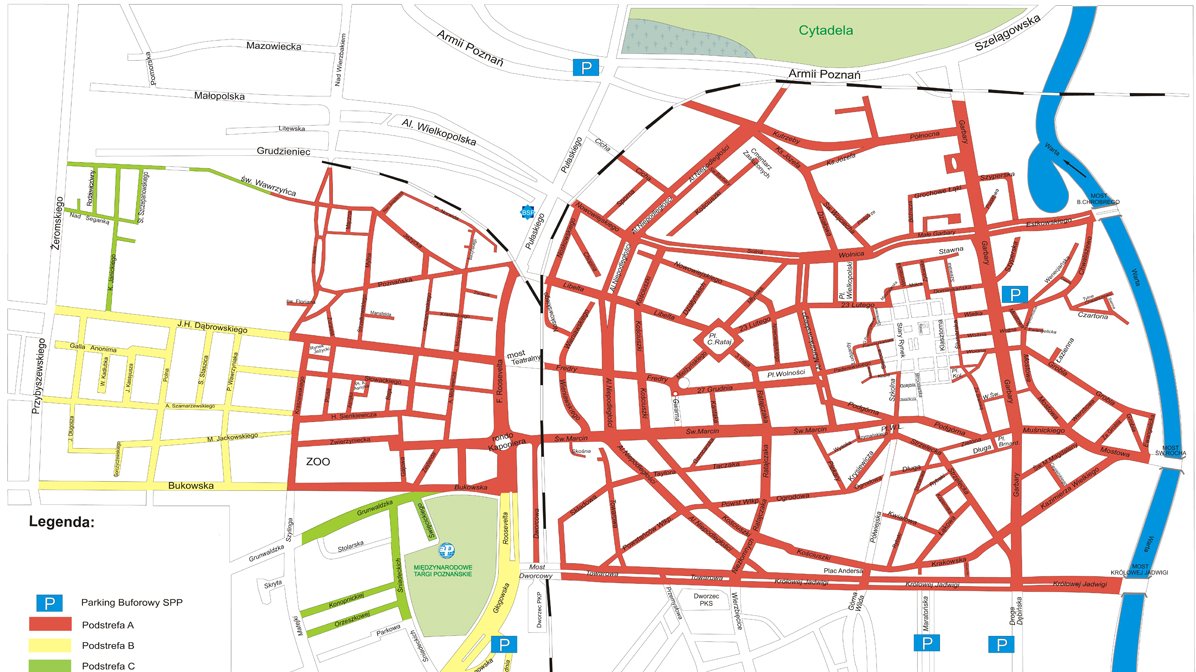 Strefy parkowania i parkingi buforowe