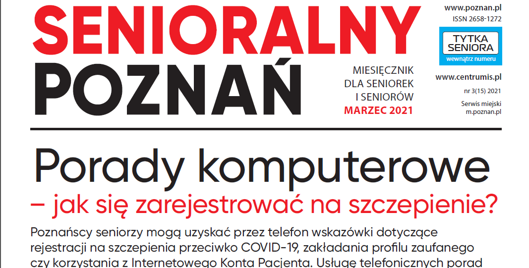 Senioralny Poznań - 2021 marzec - grafika artykułu