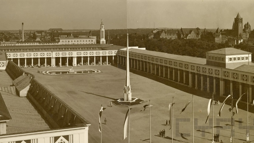 Plac Marka, targi - czas PeWuKi 1929 r., (fot. Roman Stefan Ulatowski)