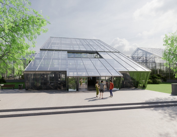 Poglądowa wizualizacja Palmiarni Poznańskiej po modernizacji