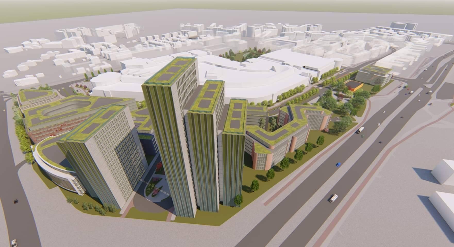 The tallest buildings will be able to stand next to the Rataje roundabout - grafika artykułu