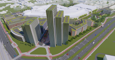 Modern skyscrapers can soon be built at the Rataje roundabout.