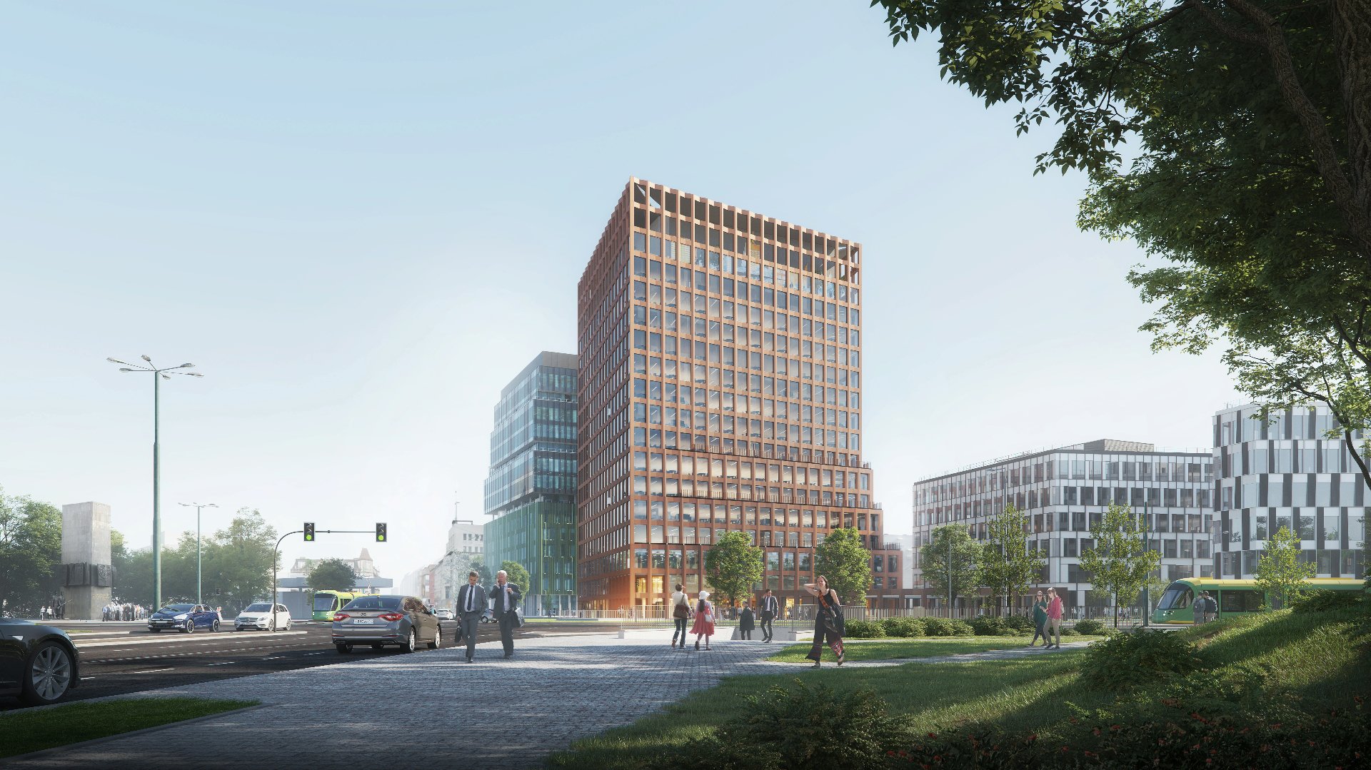 Nowy Rynek is a multi-phase project that will ultimately consist of 5 buildings with different functionalities - grafika artykułu