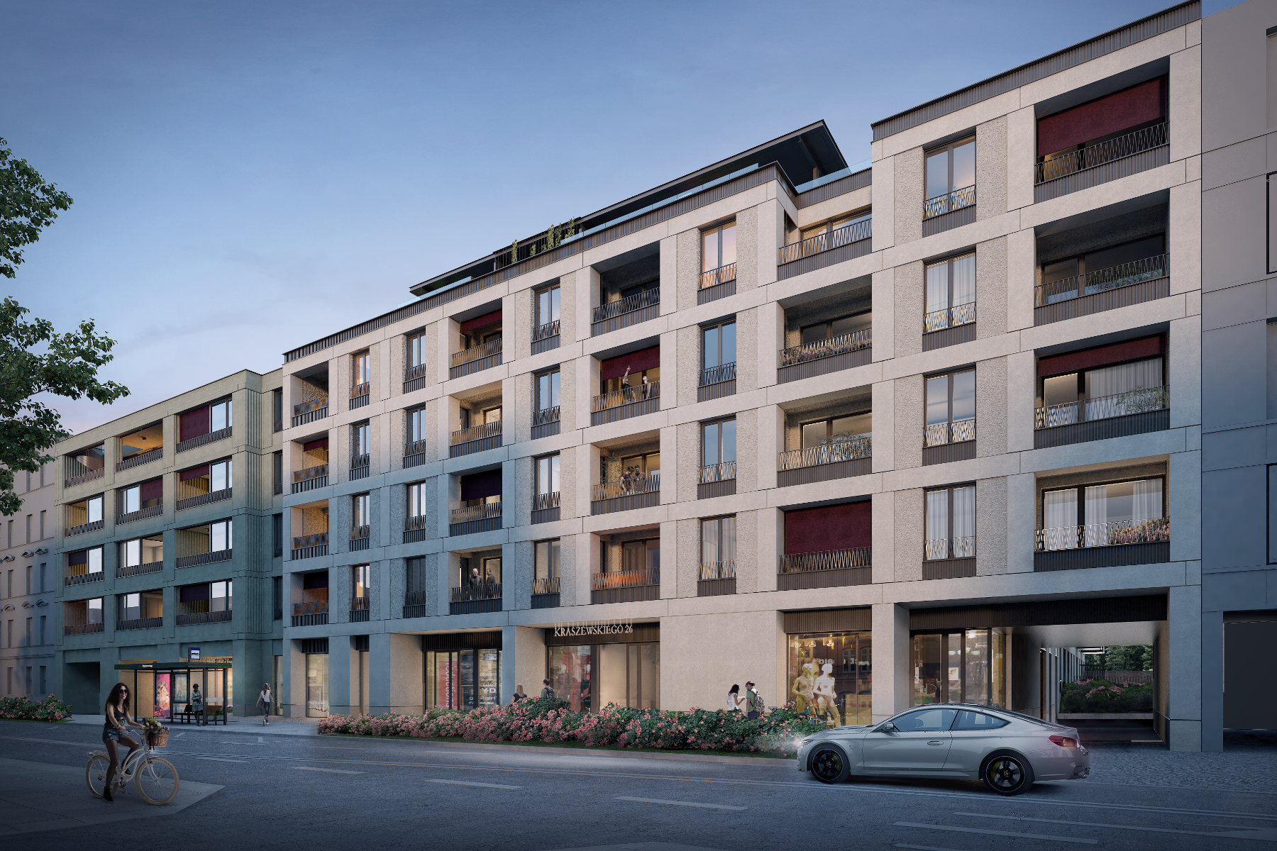 Visualization of the investment at Kraszewskiego 26. - grafika artykułu