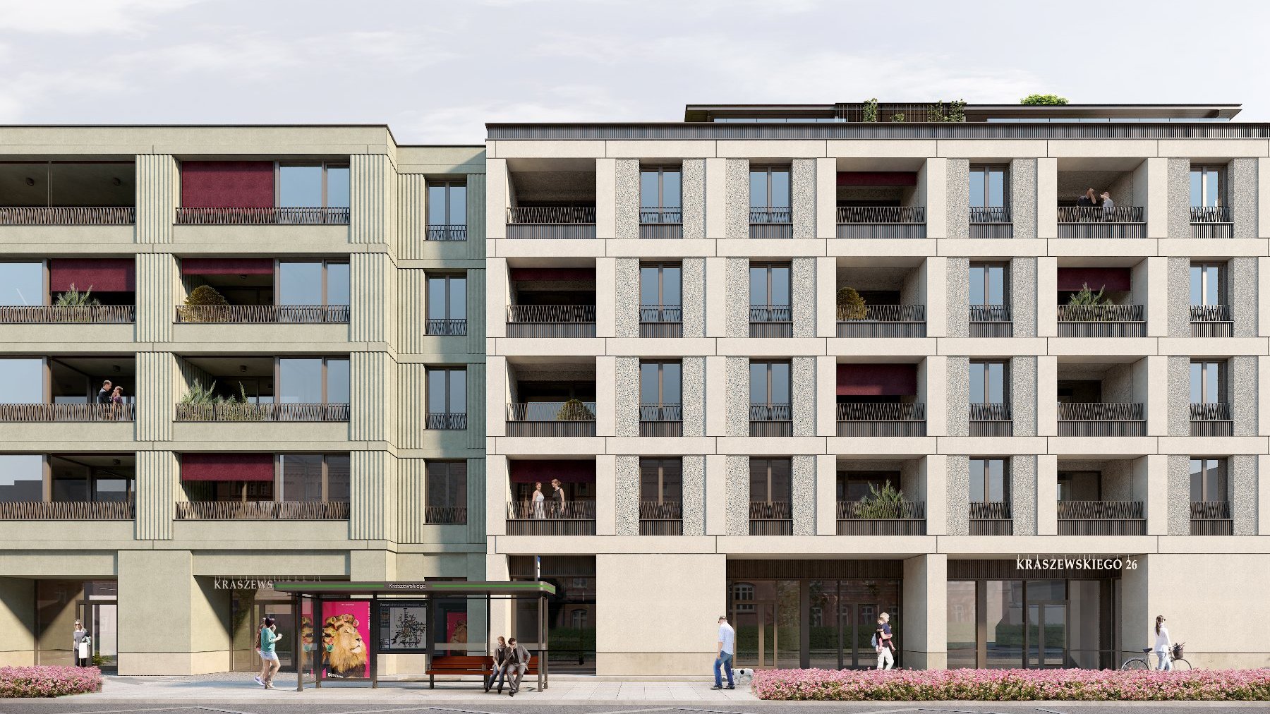 Visualization of the investment at Kraszewskiego 26.