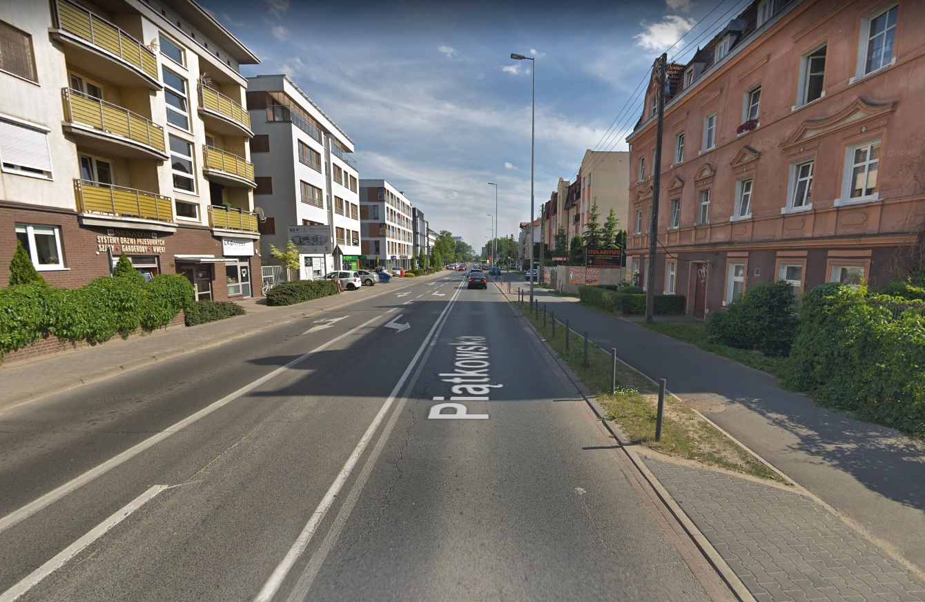 Ulica Piątkowska (zdjęcie: Google Street View) - grafika artykułu