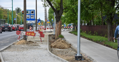 Droga rowerowa wzdłuż ulicy Grunwaldzkiej - zbliża się koniec prac