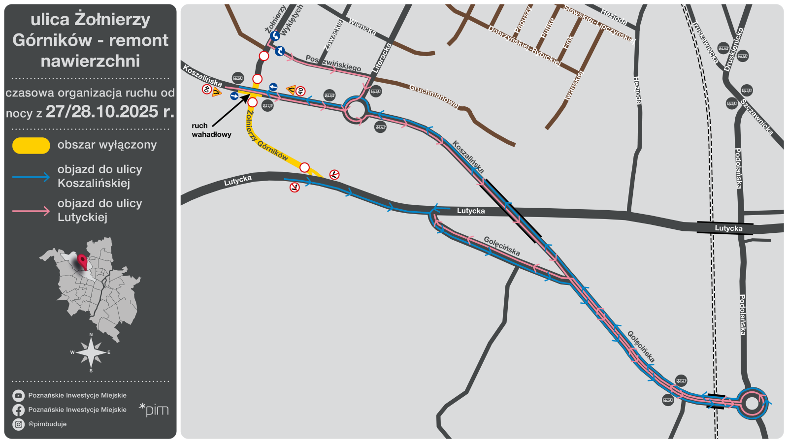Schemat z zaznaczonymi miejcami zmian organizacji - grafika artykułu