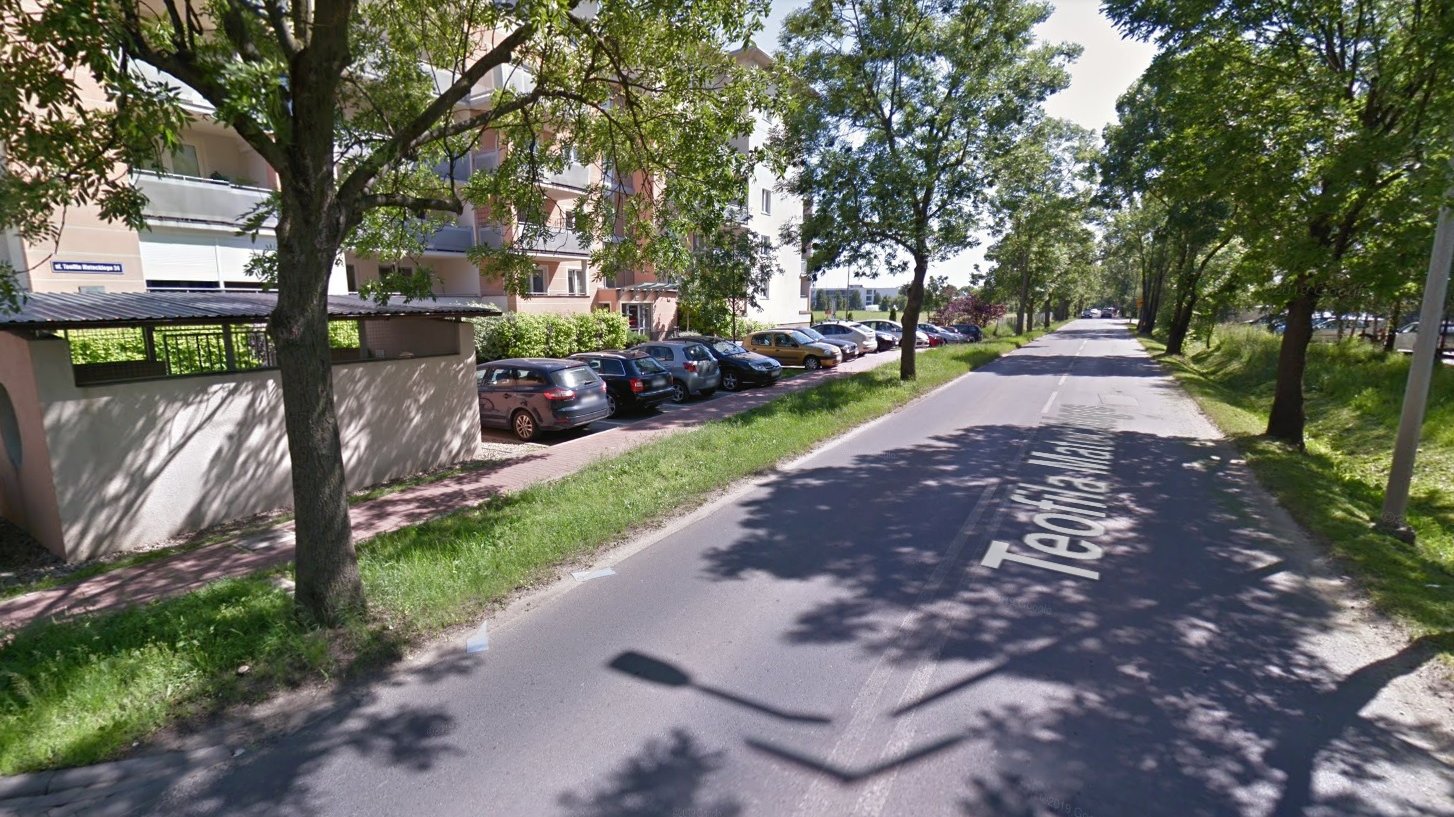 Ulica Mateckiego - zmiana organizacji ruchu (foto: Google Street View) - grafika artykułu