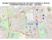 Zamknięcie odcinka ul. Matejki potrwa do czwartku [Aktualizacja]
