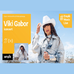 Plakat z informacjami o wydarzeniu, ze zdjęciem Viki Gabor