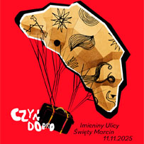 Rogal jako czasza spadochronu. Do czasy podpięta skrzynia.