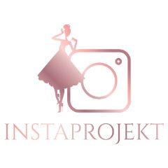 widoczne logo z napisem instaprojekt, widoczne jest także logo aplikacji instagram