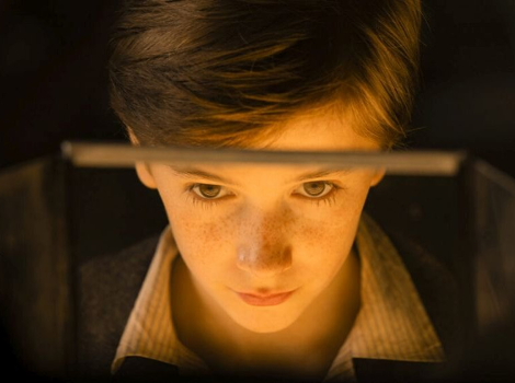 Screen capture from film "Kajtek czarodziej"; photograph from the press .