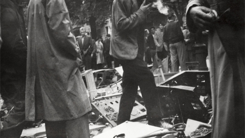 Les manifestants dans la rue