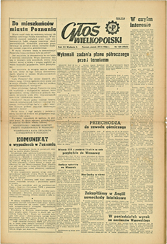 Le quotidien local "Głos Wielkopolski"