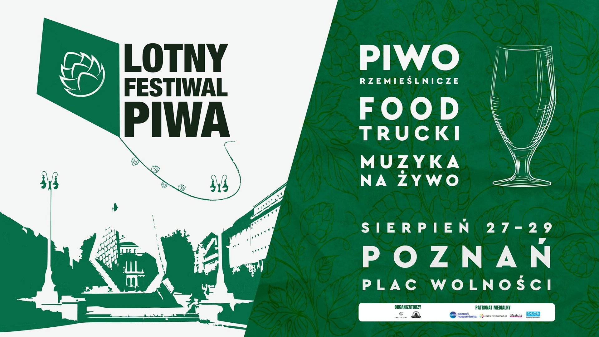 W tonacji zielonej baner z informacją o wydarzeniu.