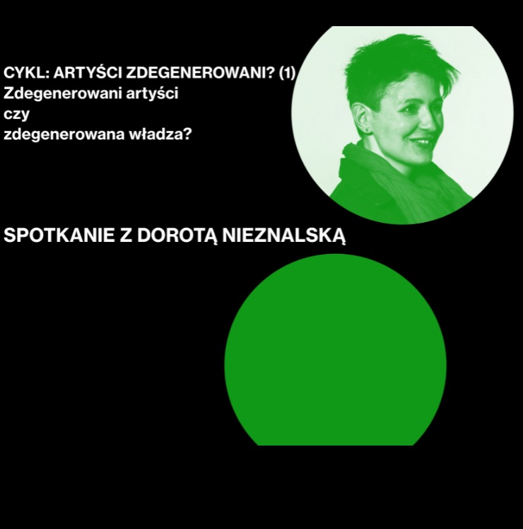 Baner z nazwą wydarzenia i zdjęciem Doroty Nieznalskiej.