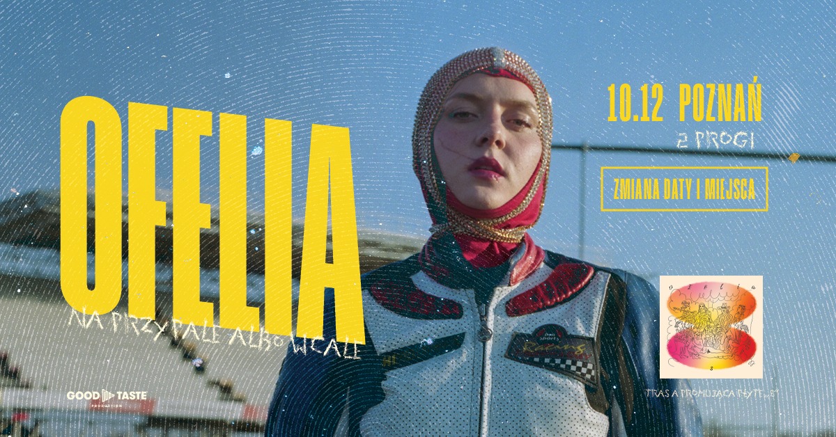 Baner promujący wydarzenie. Nazwa wydarzenia i zdjęcie artystki.