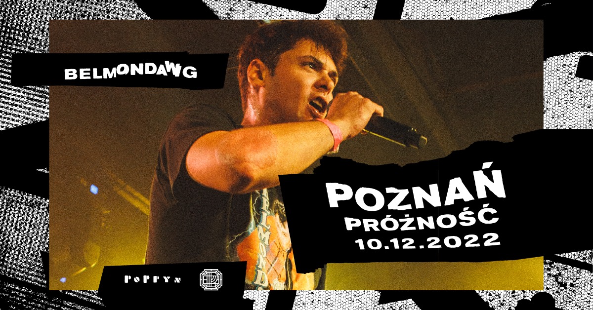 Zdjęcie artysty i nazwa wydarzenia.