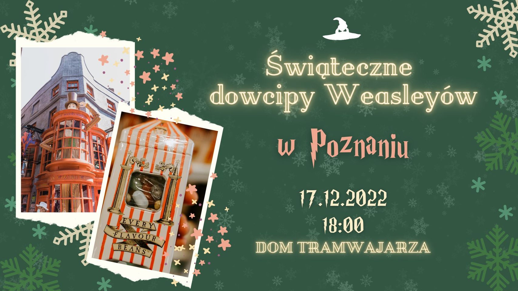 Baner promujący wydarzenie. Nazwa wydarzenia i data.