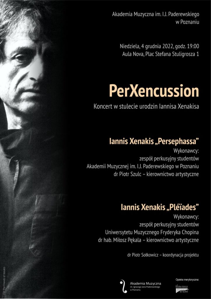 Baner promujący wydarzenie. Nazwa wydarzenia i zdjęcie artysty.