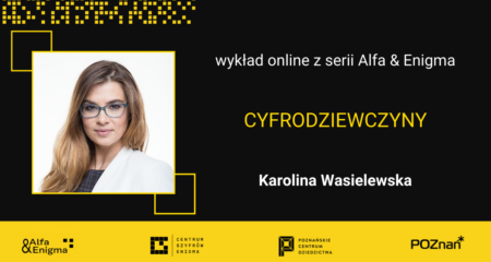 Baner promujący wydarzenie. Nazwa wydarzenia i zdjęcie prowadzącej spotkanie.