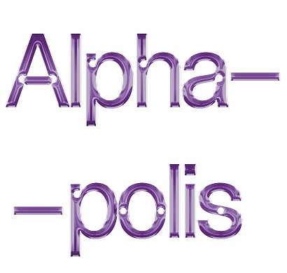 Napis Alpha-polis.