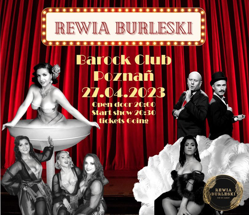 Baner promujący wydarzenie. Nazwa wydarzenia i zdjęcie artystów.