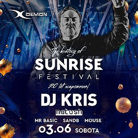 Baner promujący wydarzenie. Nazwa wydarzenia i zdjęcie artysty.